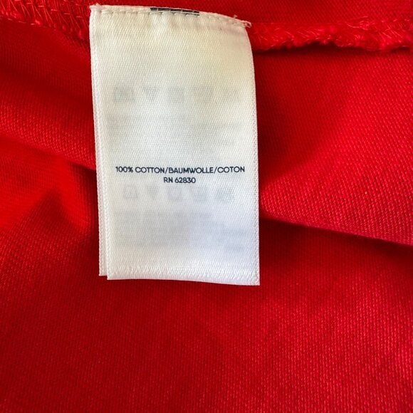 Lands End Womens Shirt LP Red Button-Back Tunic 3/4 Sleeves Heavy Knit - Picture 5 of 9